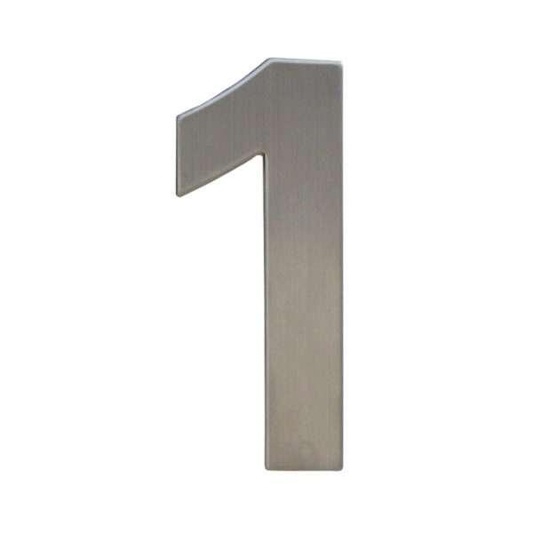 stainless steel house number 1