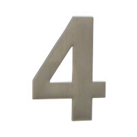 stainless steel house number 4