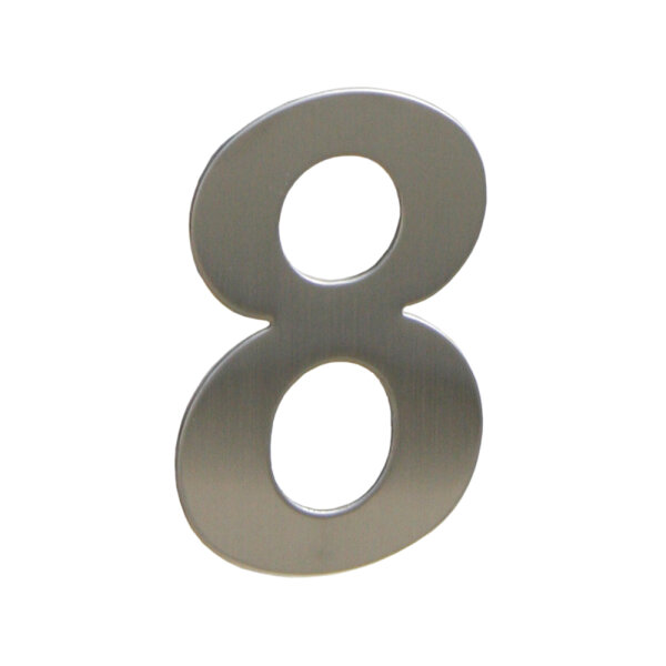 stainless steel house number 8