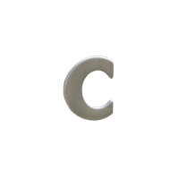stainless steel house number c