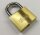 BKS PZ88 padlock, brass, 3 keys