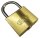 BKS PZ88 padlock, brass, 3 keys