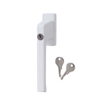 BKS turn handle lock “DIRIGENT”, white (RAL 9016)