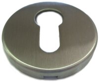 PZ-Rundrosette in Edelstahl Ø 55 mm mit Kunststoffunterkonstruktion