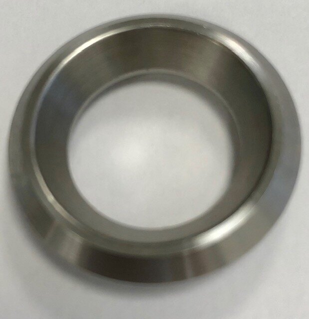 Stainless-steel cylinder-covering rose (adhesive bonding)