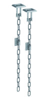 grating locking device GS70 for basement shafts, with chain