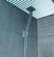 grating locking device GS70 for basement shafts, with chain