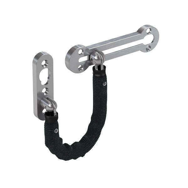 BASI door chain TK21, silver with scratch protection