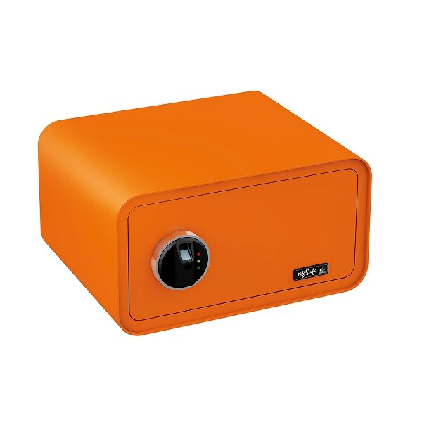 mySafe 430 – finger print/ orange, electronic furniture safe