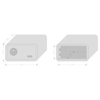 mySafe 430 - Fingerprint / Pink Elektronik-Möbel-Tresor