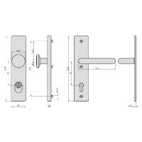 BASI security fitting SB 7500 ES0 - ZA 72/8, stainless steel