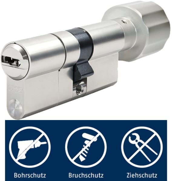 thumbturn cylinder ABUS Bravus 2000 MX modular with anti-drilling and pull protection