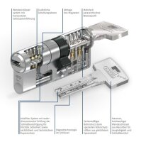 Nachbestellung Abus Bravus 3500 MX Knaufzylinder Modular mit Bohr- und Ziehschutz