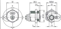Kopie von BKS Janus Serie 46 Hebelzylinder/Briefkastenzylinder