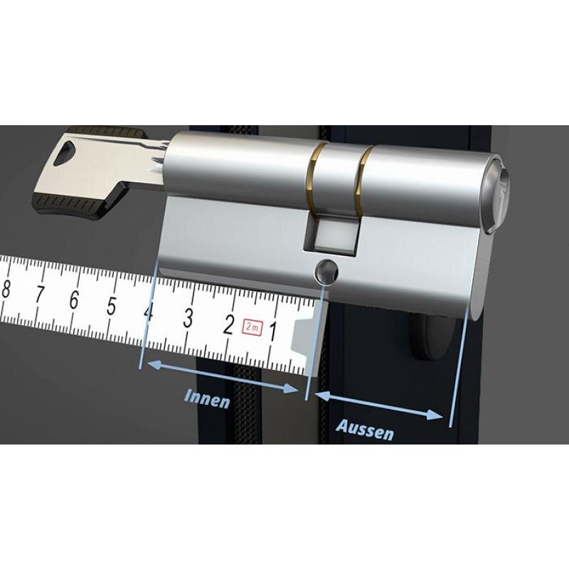 ABUS TITALIUM Halbzylinder TI12 30/10 - Zylinderschloss Mit 3 Schlüsseln