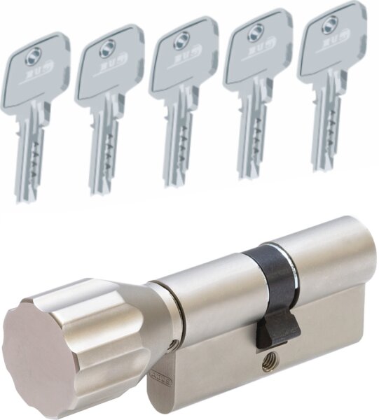 ABUS Türzylinder KD6XN Knaufzylinder 30/K30 mit 5 Schlüssel B-Ware