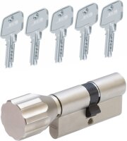 ABUS Türzylinder KD6XN Knaufzylinder 30/K30 mit 5...
