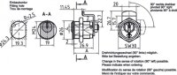 Kopie von Abus Bravus 2000 Hebelzylinder/Briefkastenzylinder 3 Schlüssel