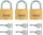 ABUS padlocks - 85/40 mm, set of 2 keyed alike