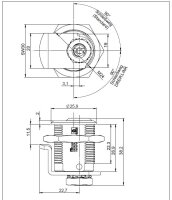 Abus Magtec 1500 lever cylinder/letterbox cylinder