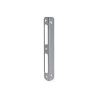 Angled striking plate WS 95 round, silver for room doors