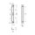Angled striking plate WS 95 square, silver for room doors