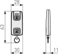 ABUS Bluetooth®-Fernbedienung HomeTec Pro CFF3100 schwarz