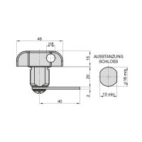 HS 361 rotary bolt lock for padlocks