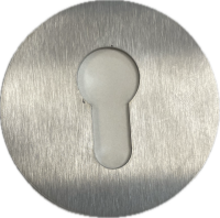 Kleberosette Edelstahl rund 60mm Ø, Stärke 2mm