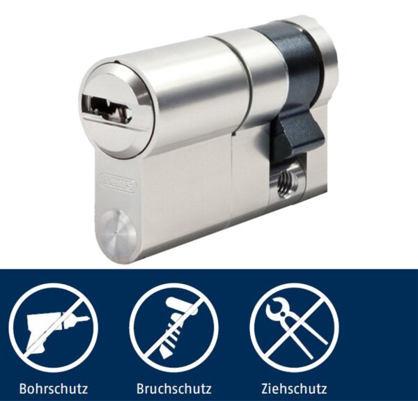 Half-Cylinder ABUS Bravus 2000 MX modular with anti-drilling and pull protection
