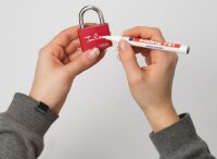 ABUS Vorhangschloss T65AL myLock gelb