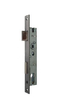 Rohrrahmen-Renovierungsschloss / 92 mm / 8 mm / Nr. RO 02/ 45-Dorn / Niro- Stulp: 245 x 24 mm