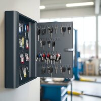 Schlüsselkassette SK 80 mit 104 Haken 3-stelligen Zahlenkombination