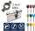 Schließzylinder Abus Bravus 2000 MX Modular Doppelprofilzylinder Pro Cap Schlüssel 2-fach Schließbart für Biffar-Türen